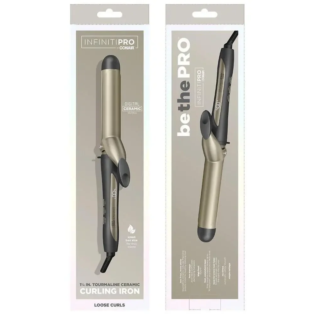 INFINITIPRO BY Tourmaline Ceric 1 3/4 Inch Curling Iron hair curler hot tool